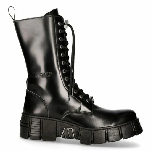 Coupon ⭐ Bottes Hautes New Rock Wall En Cuir Antik Noires Noir 🔥 7 Coupon ⭐ Bottes Hautes New Rock Wall En Cuir Antik Noires Noir 🔥 -Vestes et Manteaux Soldes bottes hautes new rock wall en cuir antik noires