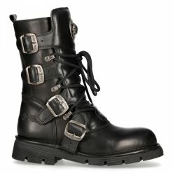 Offres 🛒 Bottes New Rock Comfort Light En Cuir Itali Et Nomada Noirs Noir ✔️