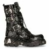 Sortie ✨ Bottes New Rock Metallic En Cuir Vintage Flower Noir Noir ⌛ 2 Sortie ✨ Bottes New Rock Metallic En Cuir Vintage Flower Noir Noir ⌛ -Vestes et Manteaux Soldes bottes new rock metallic en cuir vintage flower noir