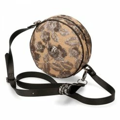 Budget 🎁 Sac à Bandoulière Rond Beige à Fleurs 😀